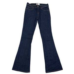So Brand Junior Womens Size 7 Low Waist Dark Wash Denim Flare Jeans